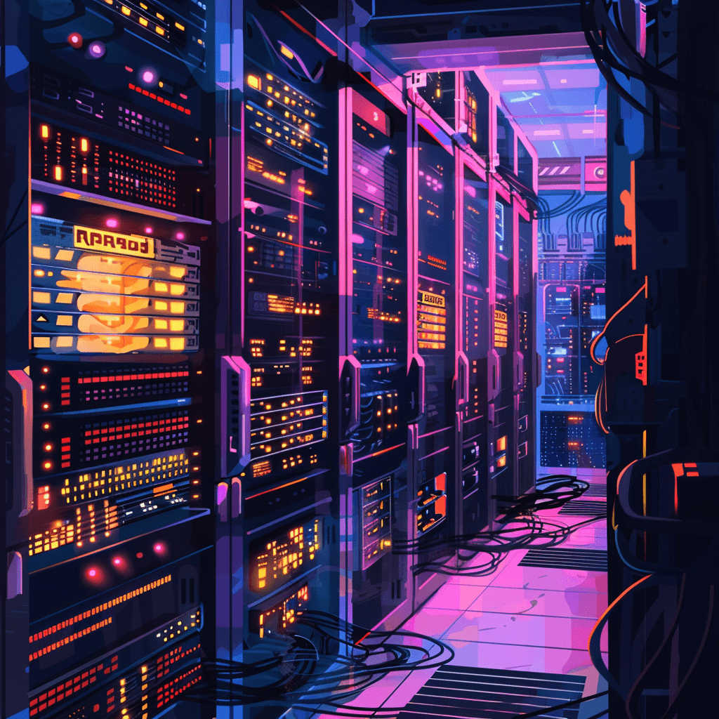 A server room.