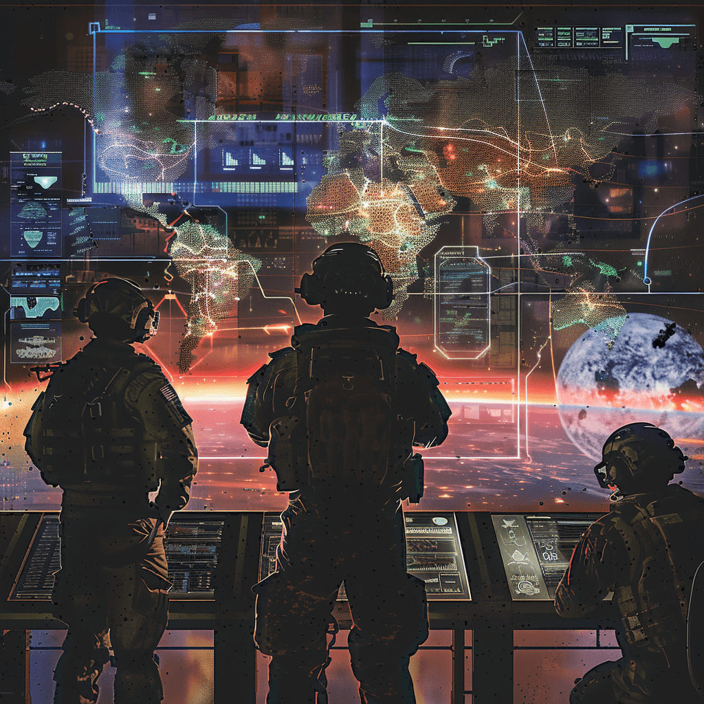 A high-tech command center.